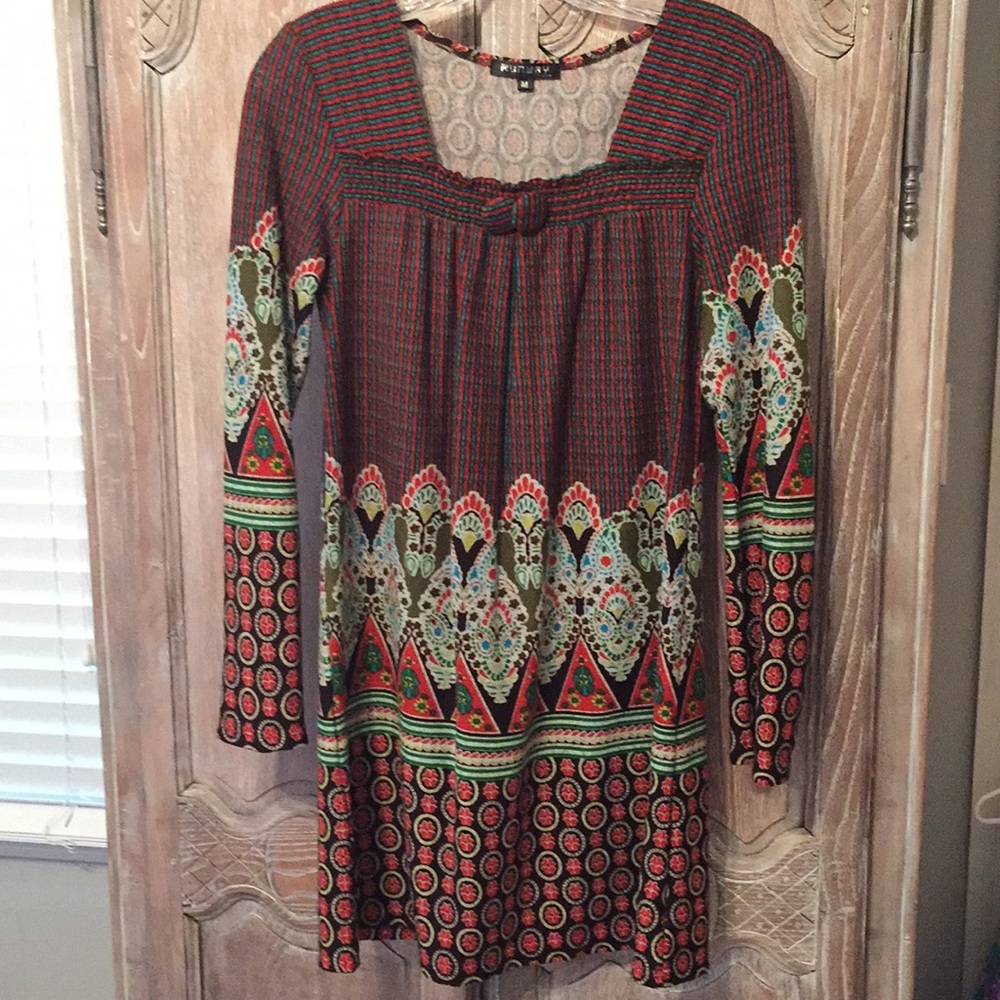 Vintage retro style hippie 60s dress